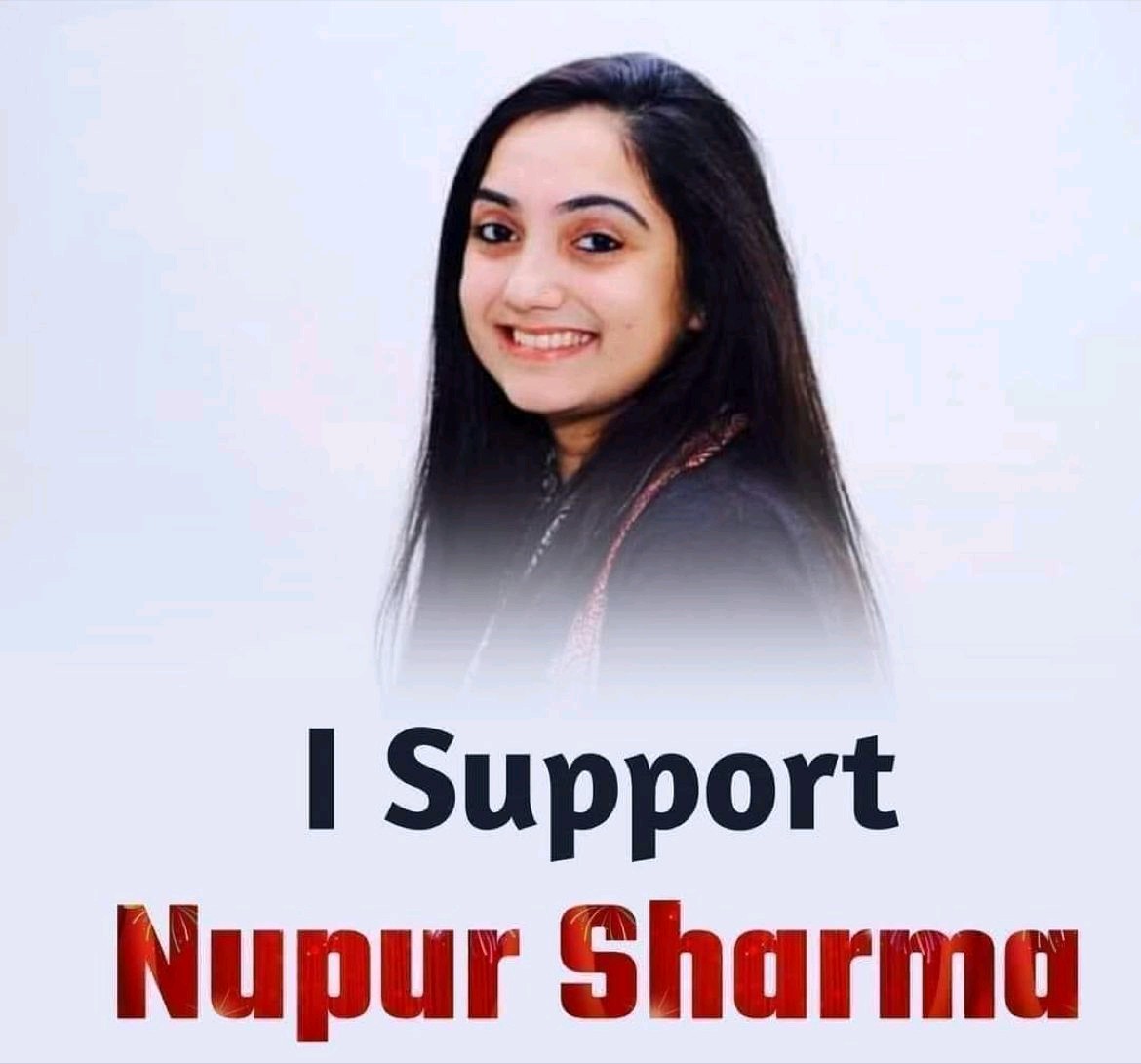 I support Nupur Sharma....whatever she said was in response to other debatees who bash hindu future as their birth right.  <a href="/NupurSharmaBJP/">Nupur Sharma</a> read facts from the verses of the holy book.  I stand for a #HinduRashtra #SupportNupurSharma #HinduLivesMatters #stopinsulting_hindus