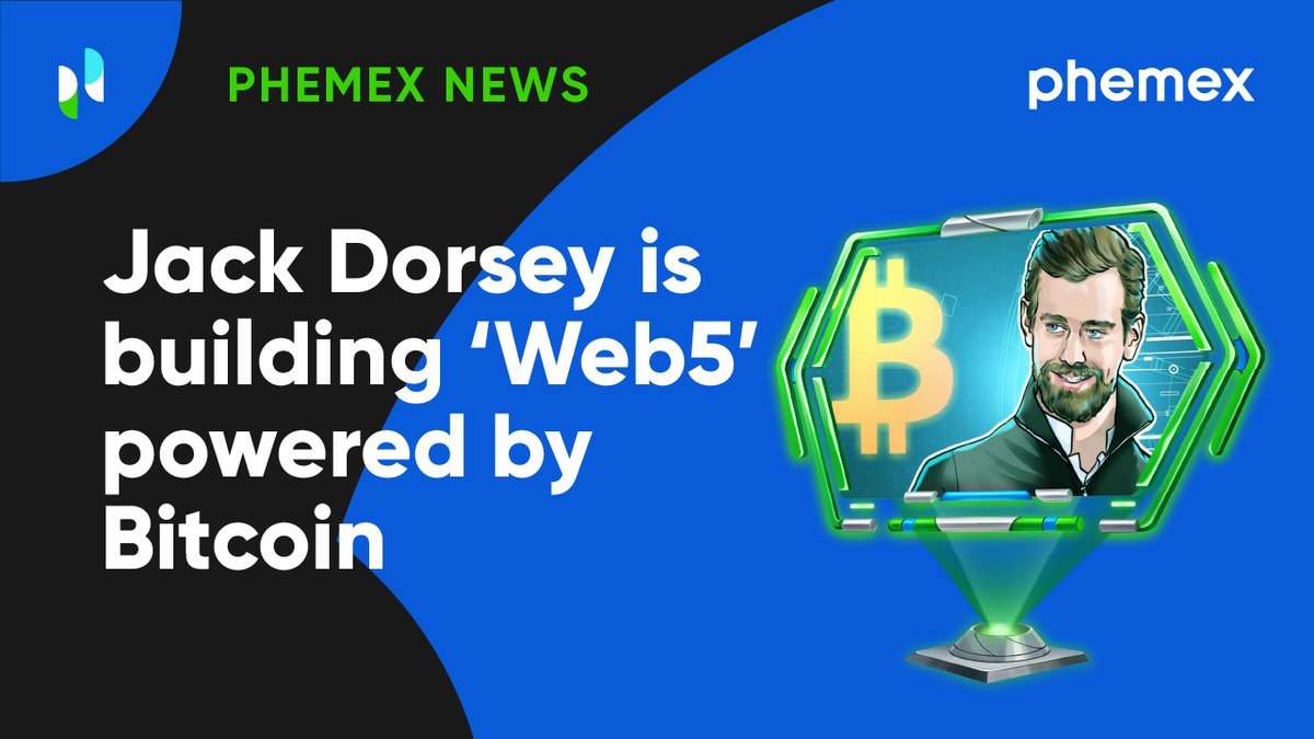 Phemex_official's tweet photo. What do you think Web5 would look like?! Will Jack Dorsey be our new leader? 😱 

#WEB5 #bitcoin #digitalworld #futuretech #fintech #cryptocurrency https://t.co/xZqyB4jOE9