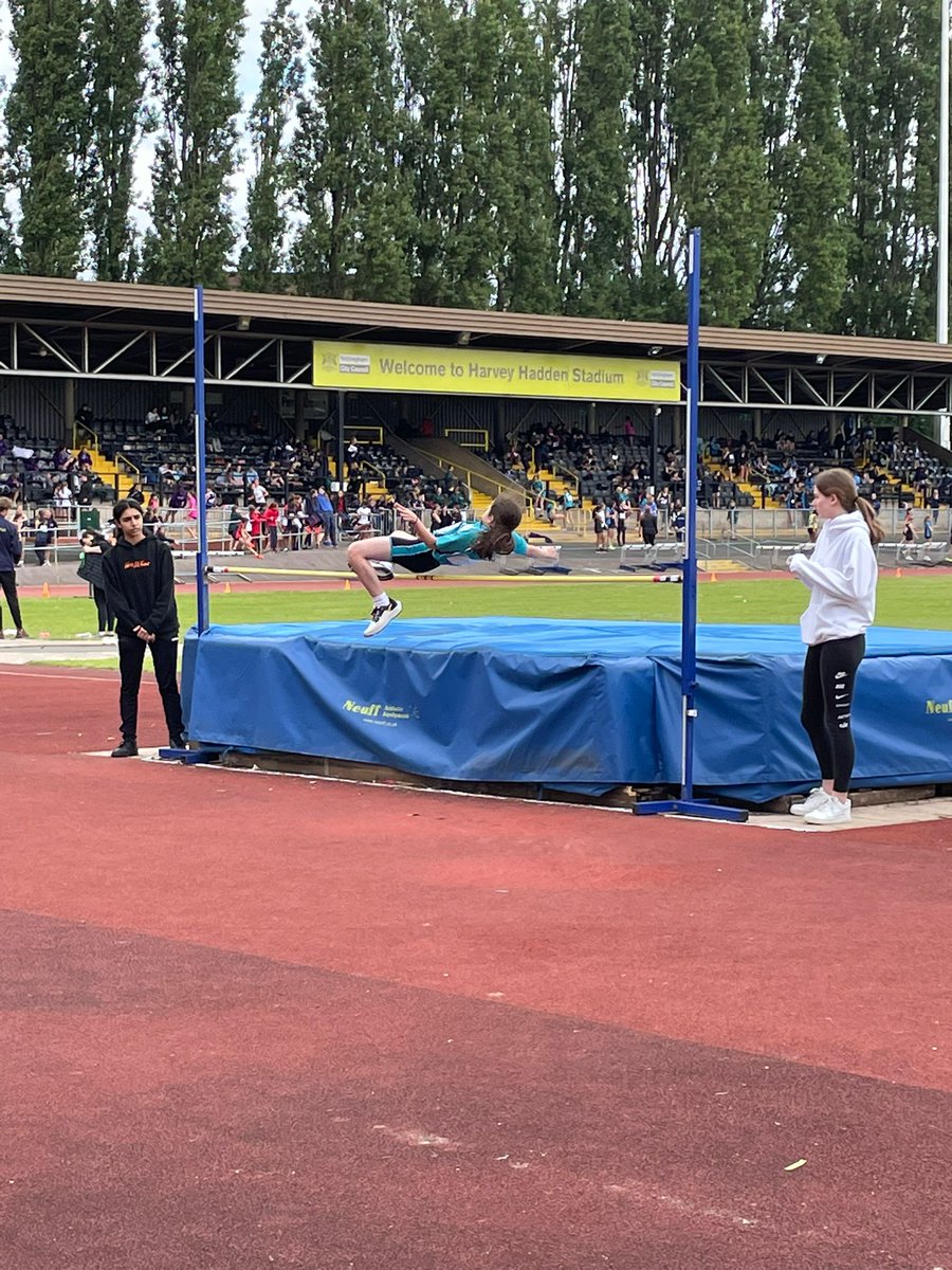 NHSGsport's tweet photo. @NewcastleHigh girls have had a great morning running, jumping and throwing at the @GDST Athletics rally! https://t.co/tU3yEW4u8o