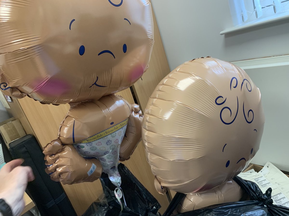 #BFAW2022 prep underway thanks to ⁦@GCH_Charity⁩ for balloons. Look out for them in our antenatal clinics ⁦@NHSGGC⁩ this week where you will find ⁦@nctGlasgowBFPS⁩ #peersupporters who are on hand to answer all your questions about breastfeeding