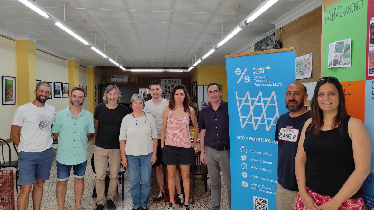 Avui som a la trobada de cooperatives actives al Barcelonès Nord per fer balanç de situació, identificar necessitats compartides i explorar vies de col·laboració per ajudar a la consolidació.
Amb <a href="/lasargantana/">La Sargantana Coop.</a> <a href="/ObradorCoop/">L'Obrador de Gramenet</a> <a href="/CaliuHab/">Caliu habitatge cooperatiu</a> <a href="/Capfoguer/">Cervesa Capfoguer</a> Conreu Sereny, DIP, Gramagraf,...