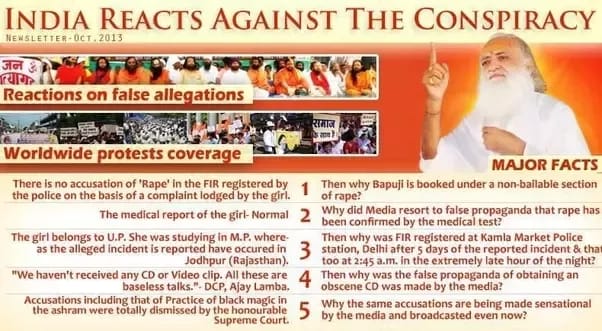 Sant Shri Asharamji Bapu Case में बालिग लड़की को नाबालिग दिखाया, जबकि लड़की 18 वर्ष की हो तो POCSO लगाने का तो कोर्ट को भी Right नही होता बापूजी केस की लड़की उसकी LIC Bond , DOB अनुसार बालिग निकलने पर भी संत पर POCSO लगाया गया।
Facts Of Case
Akhir Kab Milega Nyay
#EverybodyKnows