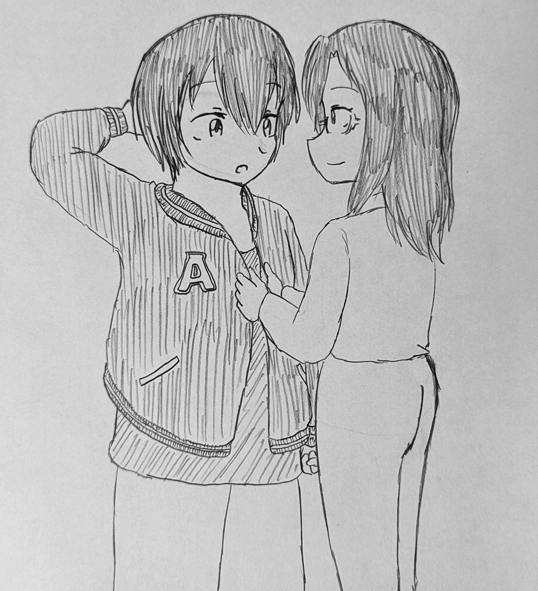 圭子さんにスタジャン買ってもらった東くん 
