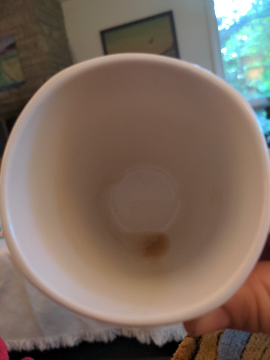 Monday's coffee, gone too soon. RIP.