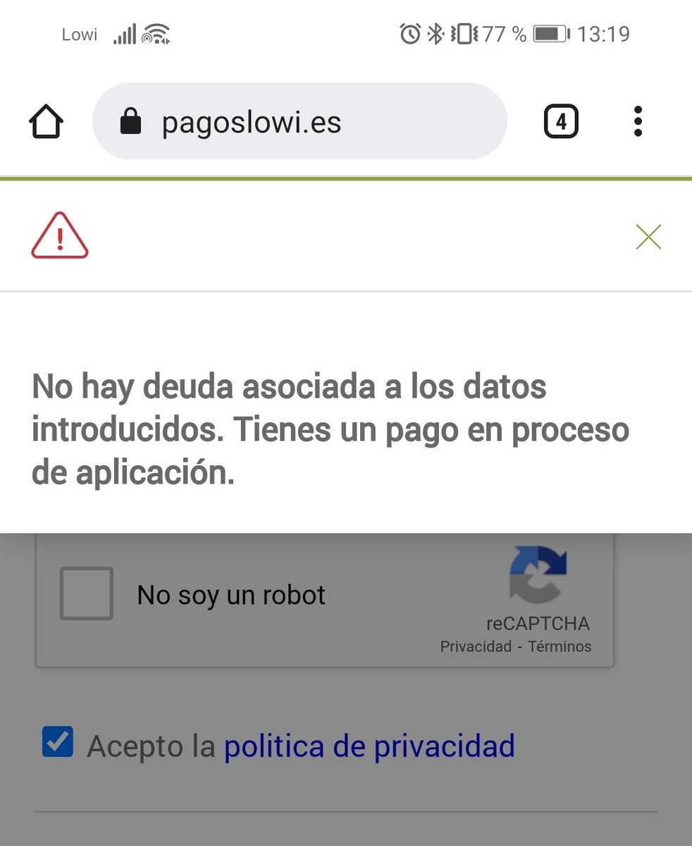 PoveElena's tweet photo. @Lowi_es Solo quiero poder pagar, llevo casi 4 horas sin línea porque no me dejáis pagar https://t.co/A6VxWa98q5