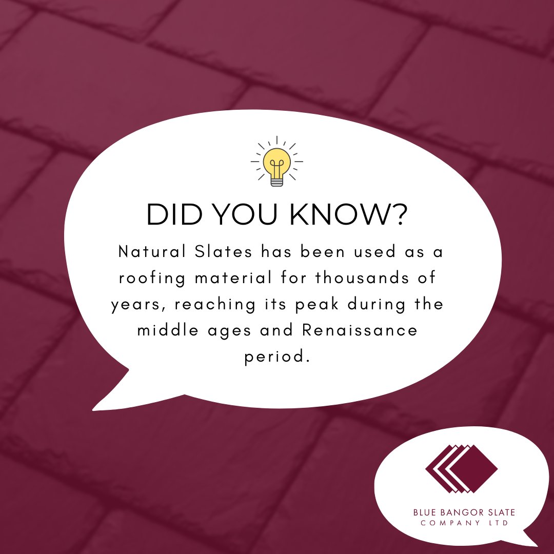 Monday Slate Fact! 💡

#naturalslate #bluebangorslatecompany #roofing #roof
#NaturalSlate #bluebangor #constructionireland
#slateroof #slate #selfbuildireland #Construction
#bluebangorslate
