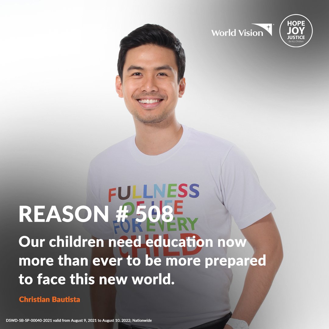 The children of our future, needs us now 😇 facebook.com/worldvisionph 

instagram.com/worldvisionphl/ 

twitter.com/WorldVisionPH 

#WorldVisionPH #Reasons #65YearsofHopeJoyJustice #ChildSponsorship