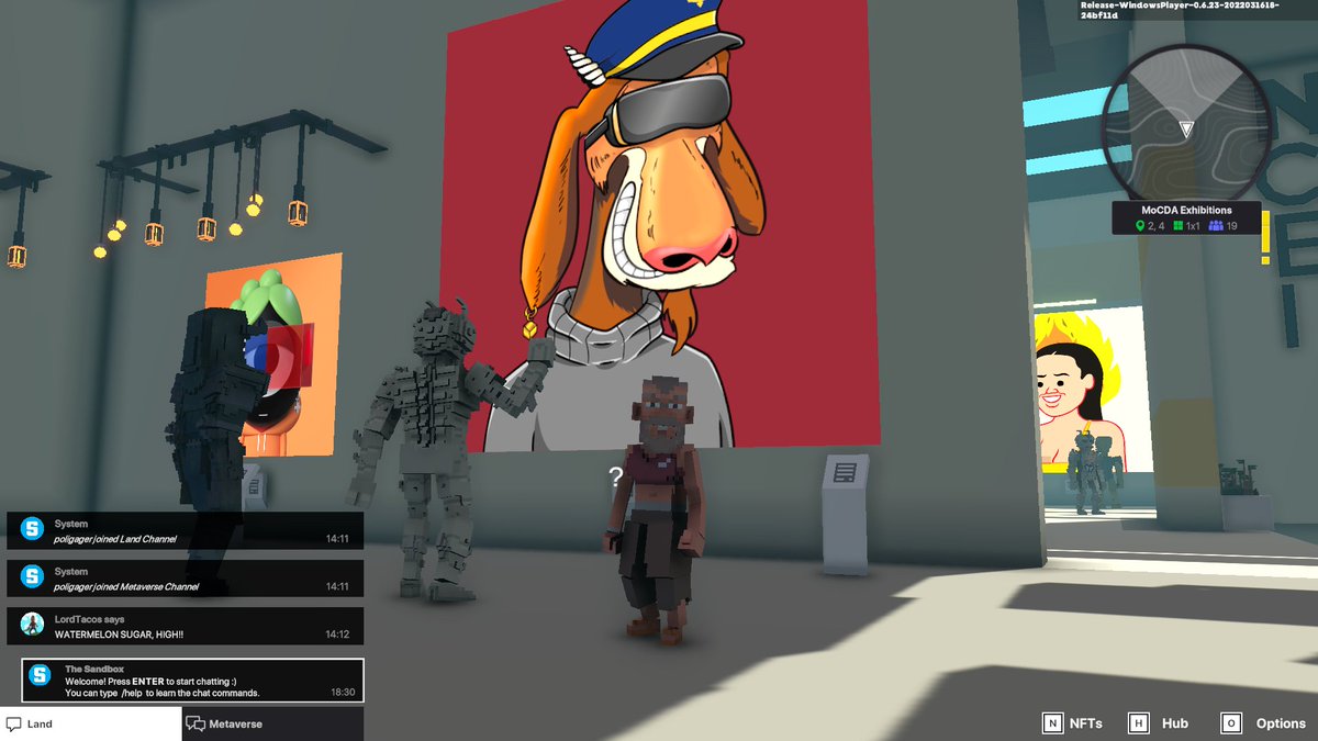 dadagalindoni's tweet photo. @TheSandboxGame @MOCDA_ I just participated in the #TheSandbox weekly contest for a chance to win 200 mSAND! Here is my favorite piece from the exhibition, check out my screenshot below!
👇 https://t.co/p8ifQ1l6kx