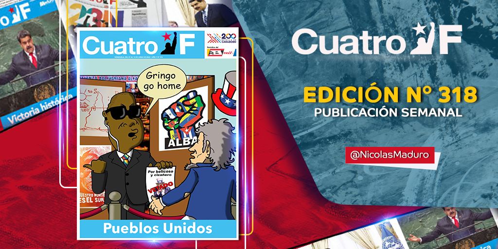 ¿Leyeron la edición N° 318 del Cuatro F? Una visión amplia sobre los grandes temas internacionales que son de interés para Venezuela y el mundo. ¡Aquí lo tienen! No olviden compartirlo. ==> bit.ly/3tTRbwH