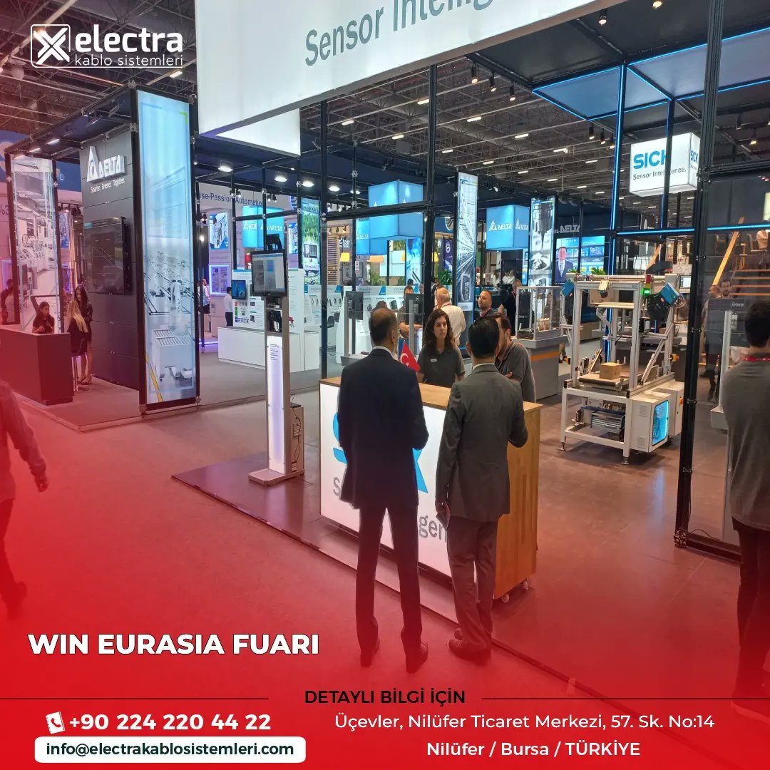 electrakablosis's tweet photo. Electra Kablo Sistemleri olarak, WIN EURASIA FUARI'na katılım sağladık. 

#electrakablosistemleri #electramuhendislik #thewiringharnesscompany #kablosistemleri #kablodemetleme #cables #terminals #connectors #fuseboxes #bootsandcovers #ConvolutedTubing  #Machinery https://t.co/T2QHp8TMnC