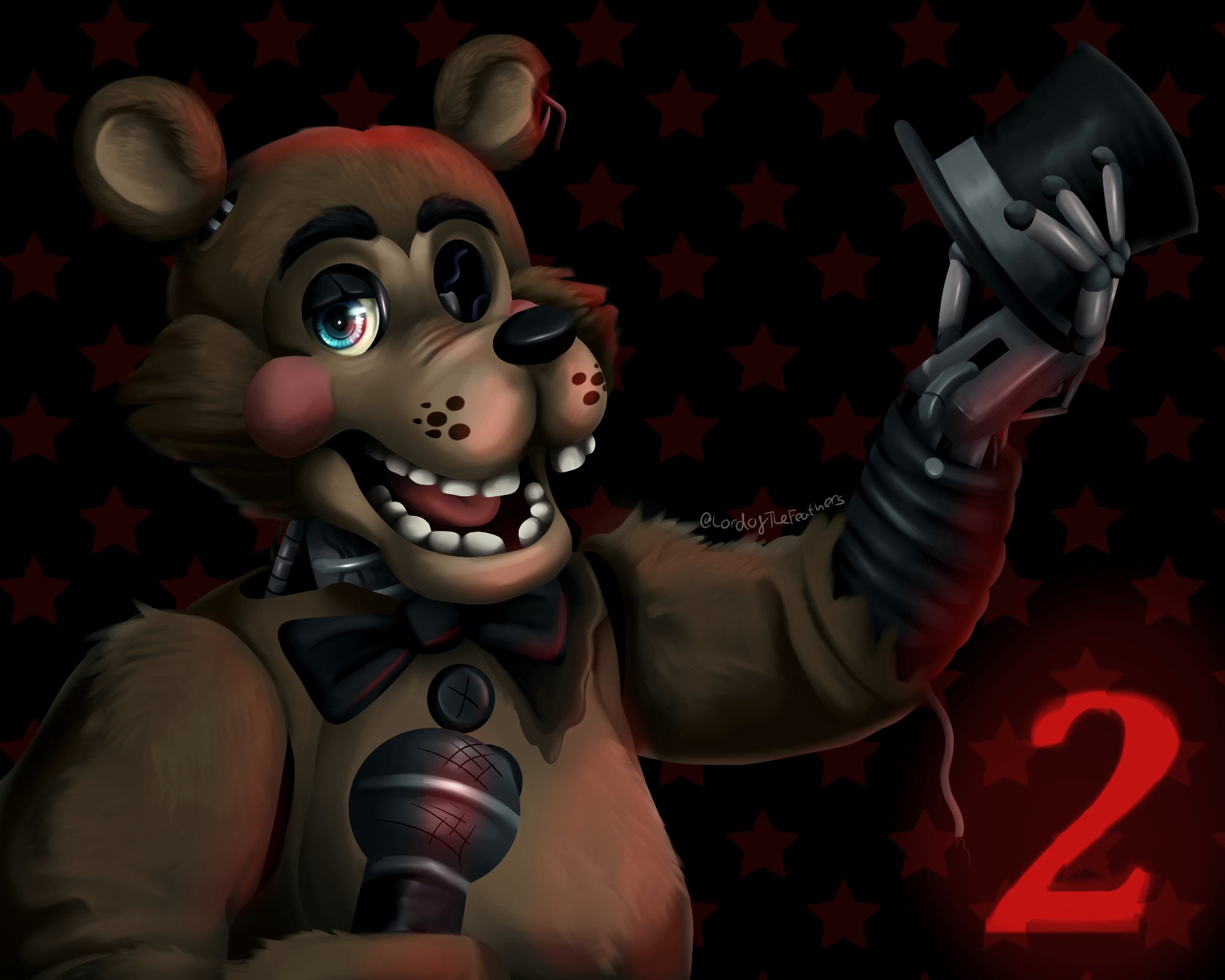 LordOfTheFeathers on X: Redraw of the fnaf 2 Grand Reopening Teaser with  my Vintage Withered Freddy :O #FNAF #fnaffanart  / X