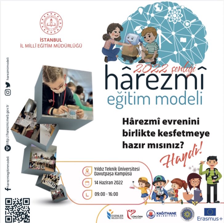 Millî Eğitim Bakanlığı Yenilik ve Eğitim Teknolojileri Genel Müdürlüğümüzün desteğiyle ve üniversitelerimizin paydaşlığında İstanbul İl Millî Eğitim Müdürlüğümüz tarafından yürütülen Hârezmî Eğitim Modeli kapsamında,