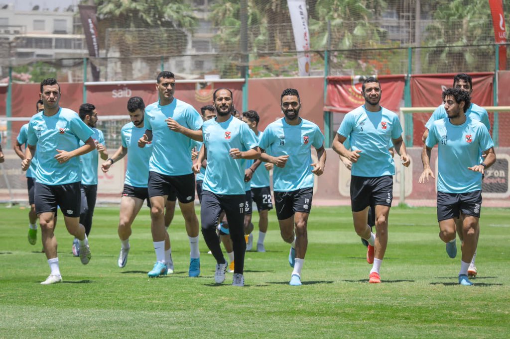 AlAhly's tweet photo. فريقنا يبدأ الاستعداد لمباراة ايسترن كومباني 🦅 https://t.co/c65yCTVBU9