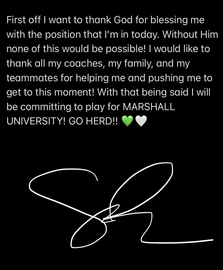 SRouse54's tweet photo. Go Herd!!💚🤍 @HerdFB @CABELLFOOTBALL https://t.co/uoA76tcppr