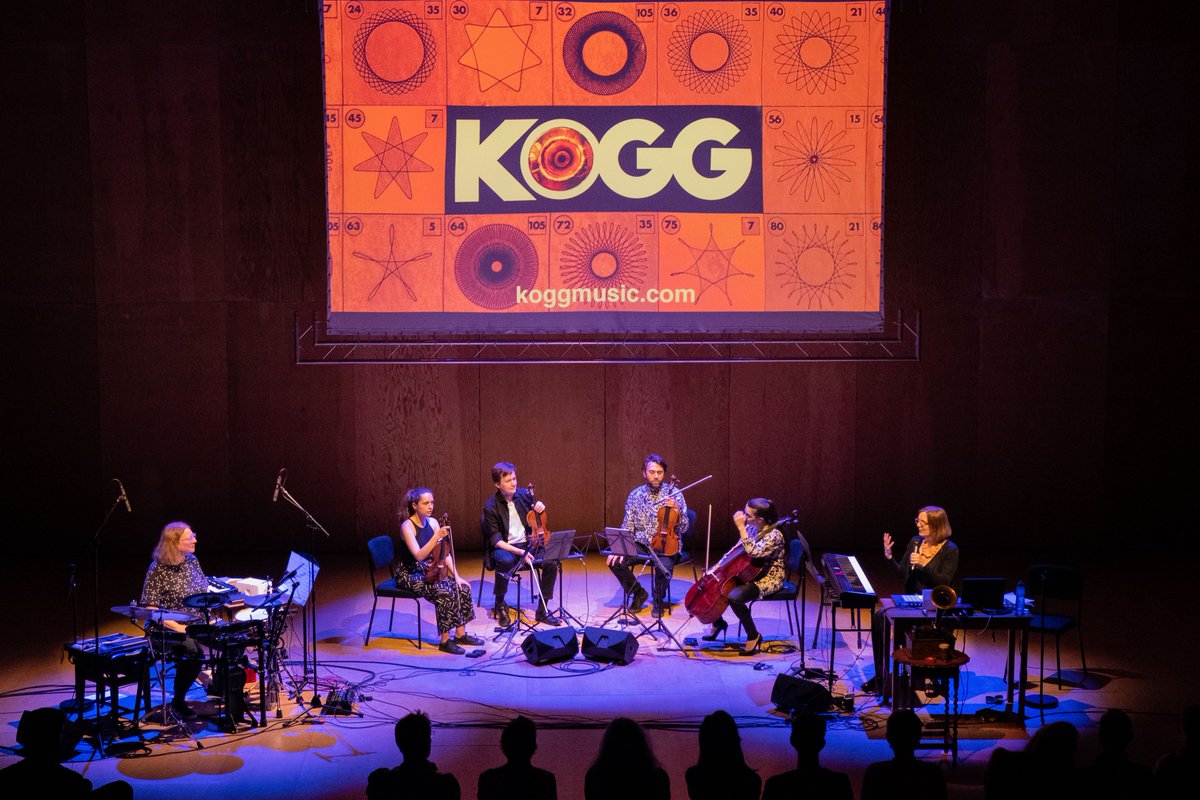 KoggMusic's tweet photo. Massive thanks to everyone @BrittenPears @rogerandout56 for commissioning โBelasticaโ which premiered at the #AldeburghFestival Friday!
Amazing to work with @LigetiQuartet - Thank you! Thanks to @sarah_angliss your help and loan of your #edisonphonograph. Photo - Patrick Young https://t.co/QNvcL0uvEJ