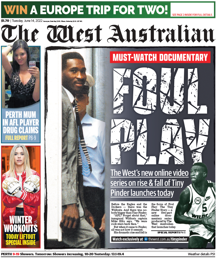 AnthDeCeglie's tweet image. The front page of tomorrow's The West Australian launching our new 5-part documentary series on the rise and fall of Tiny Pinder ... episodes live from midnight

Another piece of amazing journalism from @Daryna_Zadvirna and @apreeds