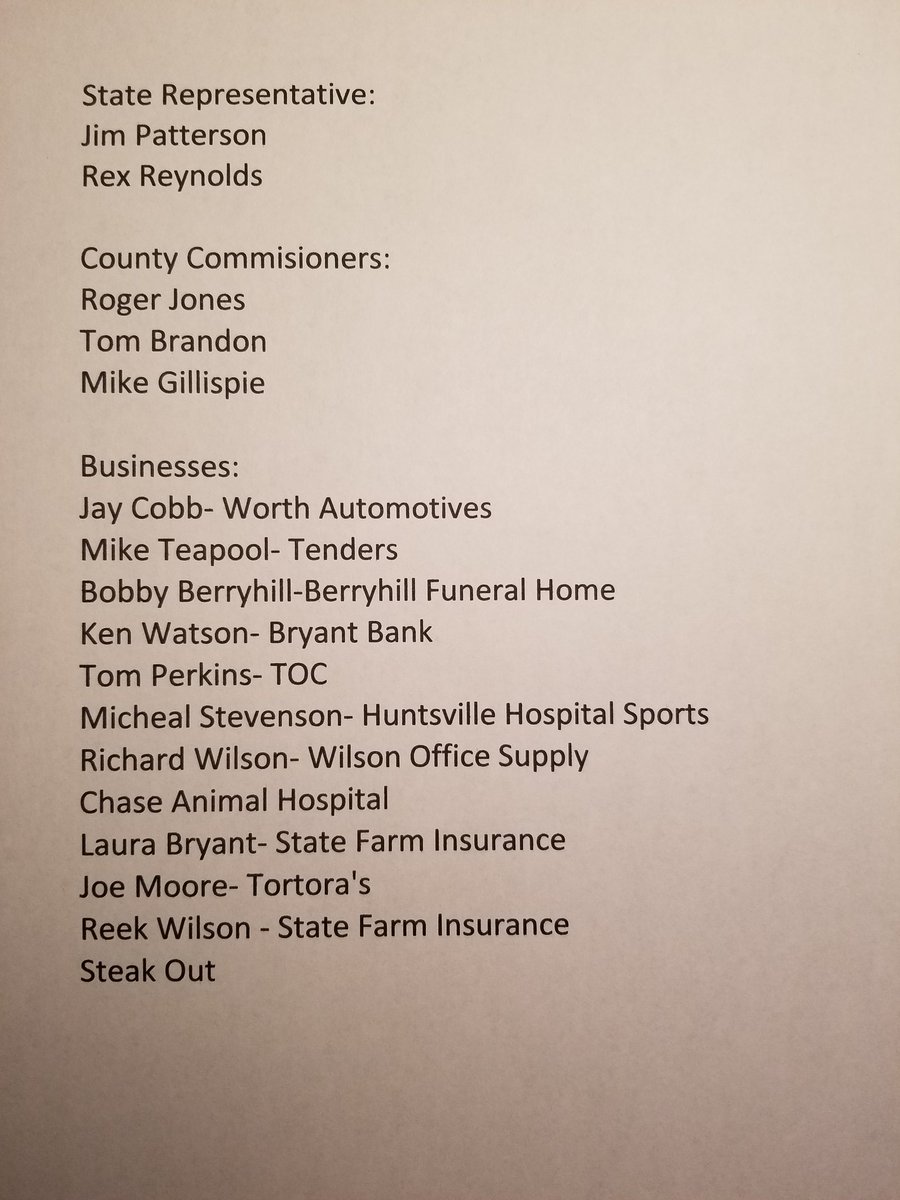 LeeHighSchoolB1's tweet photo. Thank you to all the people who supported the Baseball program at Lee. The following people and businesses were very valuable to me and the program. Thank you very much. Also, thanks to all the Umpires who worked high school baseball. Many, I consider great men and good friends! https://t.co/6F5nCbFjHY