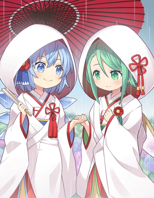 skebにて白無垢な大チル描かせていただきました。ありがとうございますー! 