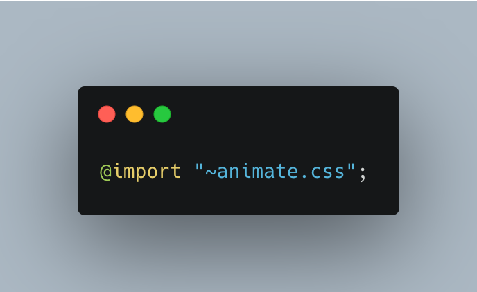 kurrow1's tweet photo. Using "import" in CSS with Webpack to import a CSS file from under "node_modules",  the "~" enables to import it. https://t.co/iOYzdRA1Dn