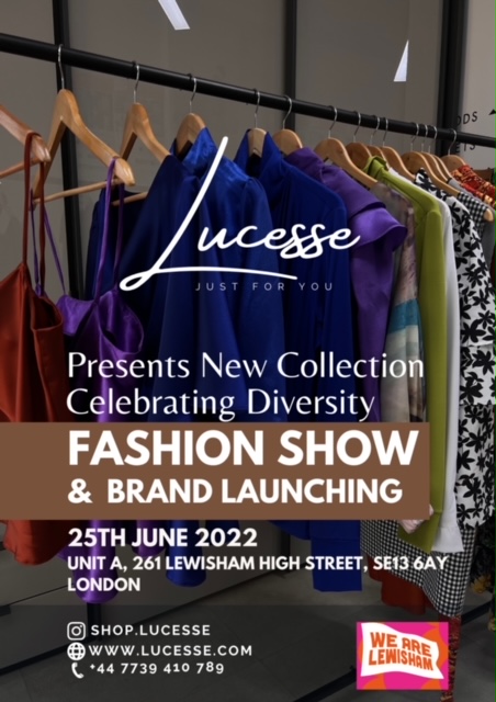 Fashion show celebrating shop Lucesse's new brand launch at Place Ladywell, 5-8pm Saturday 25th June 💫