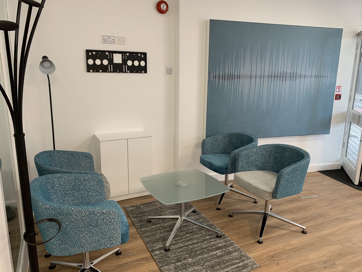 AerofoilDesign's tweet photo. This is just one of many @HiddenHearingUK stores we have supplied seating for. 
Each store has a slightly different requirement depending on size and layout.
AJ has visited so many stores in different parts of the country, and will visit even more in the next few months too! https://t.co/Pu6fBk8V9c