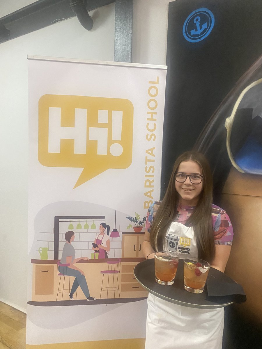 At the <a href="/Hub_Internation/">Hi!</a> celebration event for our <a href="/TBF_Glasgow/">Towards Better Futures</a> Awards &amp; Destinations Futures of Hospitality S4-S6s 
Welcome mocktails and pizza 🍕… yes please 😃 #hospitality #training #towardsbetterfutures