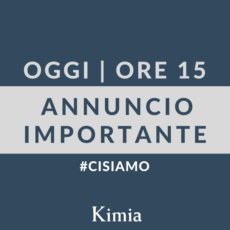 kimiaspa's tweet photo. #Cisiamo 🔥🔥 Oggi alle ore 15 faremo un annuncio molto importante sul nostro sito e sulle pagine Facebook, Linkedin e Twitter di Kimia. #edilizia https://t.co/Flvz45od5O