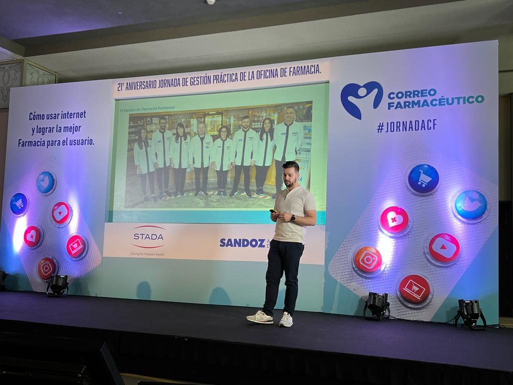 #JornadaCF | ¿Quieres mostrar en #redessociales todo lo que ofrece tu #farmacia pero no sabes cómo?📲

<a href="/abel_eiras/">Abel Eiras</a>, farmacéutico experto en redes sociales y socio de @Farma_Ciencia, nos da algunos consejos y herramientas para que nuestros contenidos destaquen.

<a href="/STADA/">STADA</a>