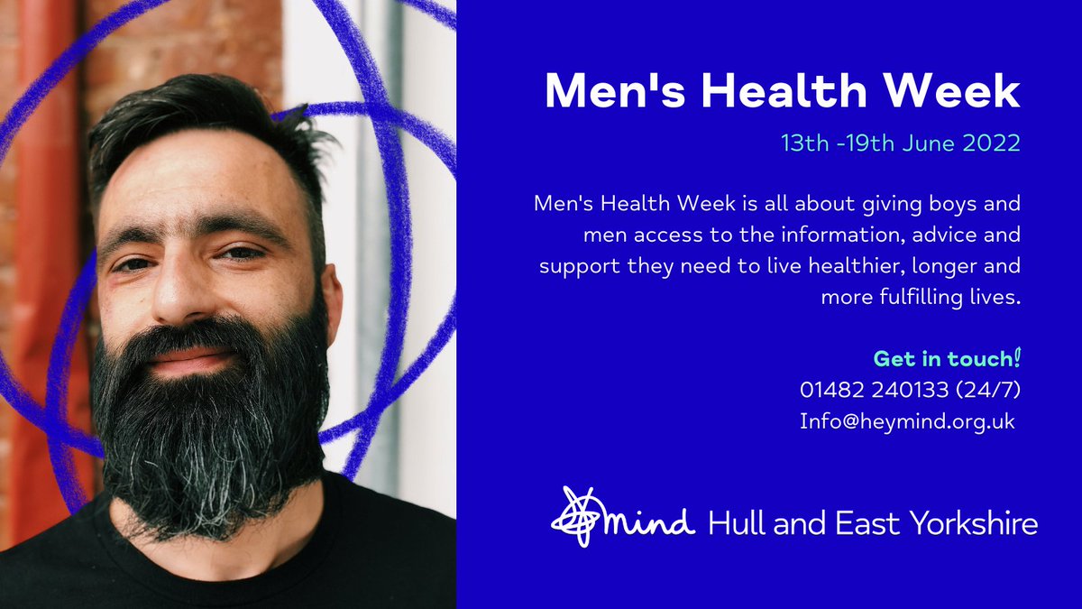 MindHEY's tweet photo. Make sure the men and boys in your life know that it's OK to talk about mental health. Together, we can make a difference.

To all the men and boys out there, we're always here for you - 24 hours a day, 7 days a week, 365 days a year. #MensHealthWeek https://t.co/PvA6R6Pe3E