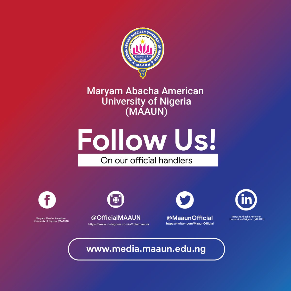 Maryam Abacha American University of Nigeria tweet media