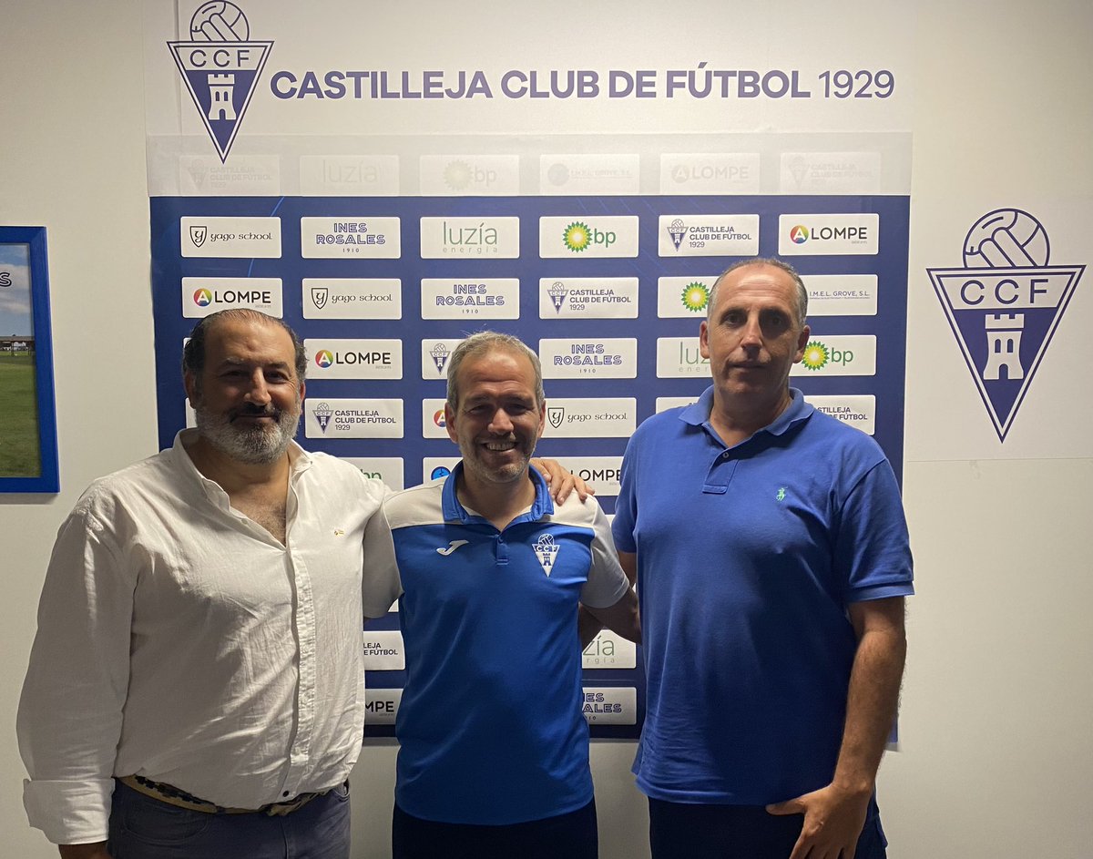 castilleja_cf's tweet photo. Estamos de Enhorabuena🙌🙌 , hacemos oficial la Renovación de nuestro entrenador PABLO GALAN  para la temporada 2.022/2.023. Nuestro presidente y nuestro nuevo director deportivo, Jose Antonio Granja , han llegado al acuerdo para que continúe otra temporada con nosotros . 👏👏👏 https://t.co/fEuocZWa88