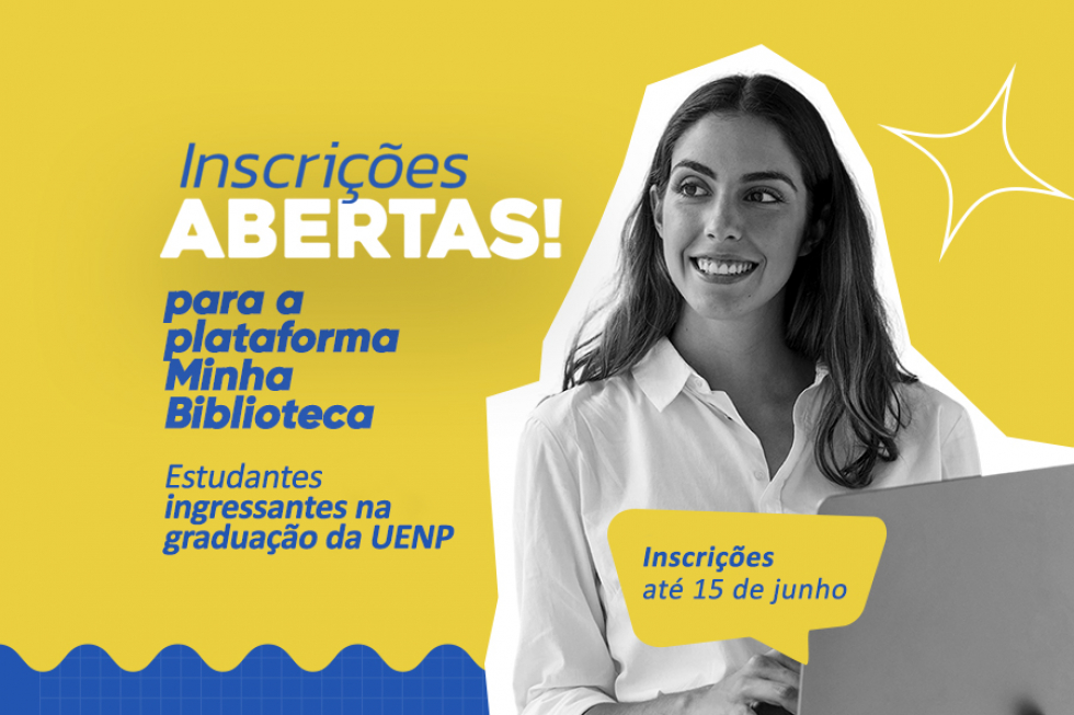 cj_uenp's tweet photo. UENP abre inscrições para acesso a plataforma Minha Biblioteca

Saiba mais: https://t.co/E3Atu5R9bk https://t.co/waBeaZu3Fq