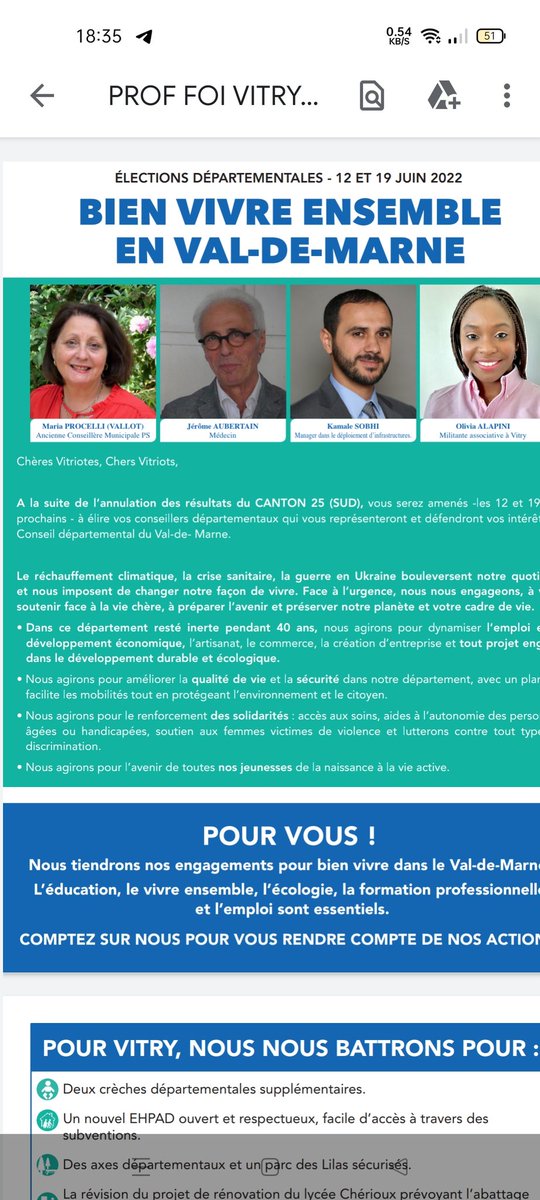 REMVitry's tweet photo. #Elections2022
Nous tenons à remercier les 24,84% d’électeurs, de #vitriots, qui nous ont permis de nous qualifier pour le second tour des #Departementales. Dans les jours qui viennent nous continuerons de défendre nos valeurs #Democratiques et #Progressistes.
Merci 🔥 https://t.co/00mMzalfLi