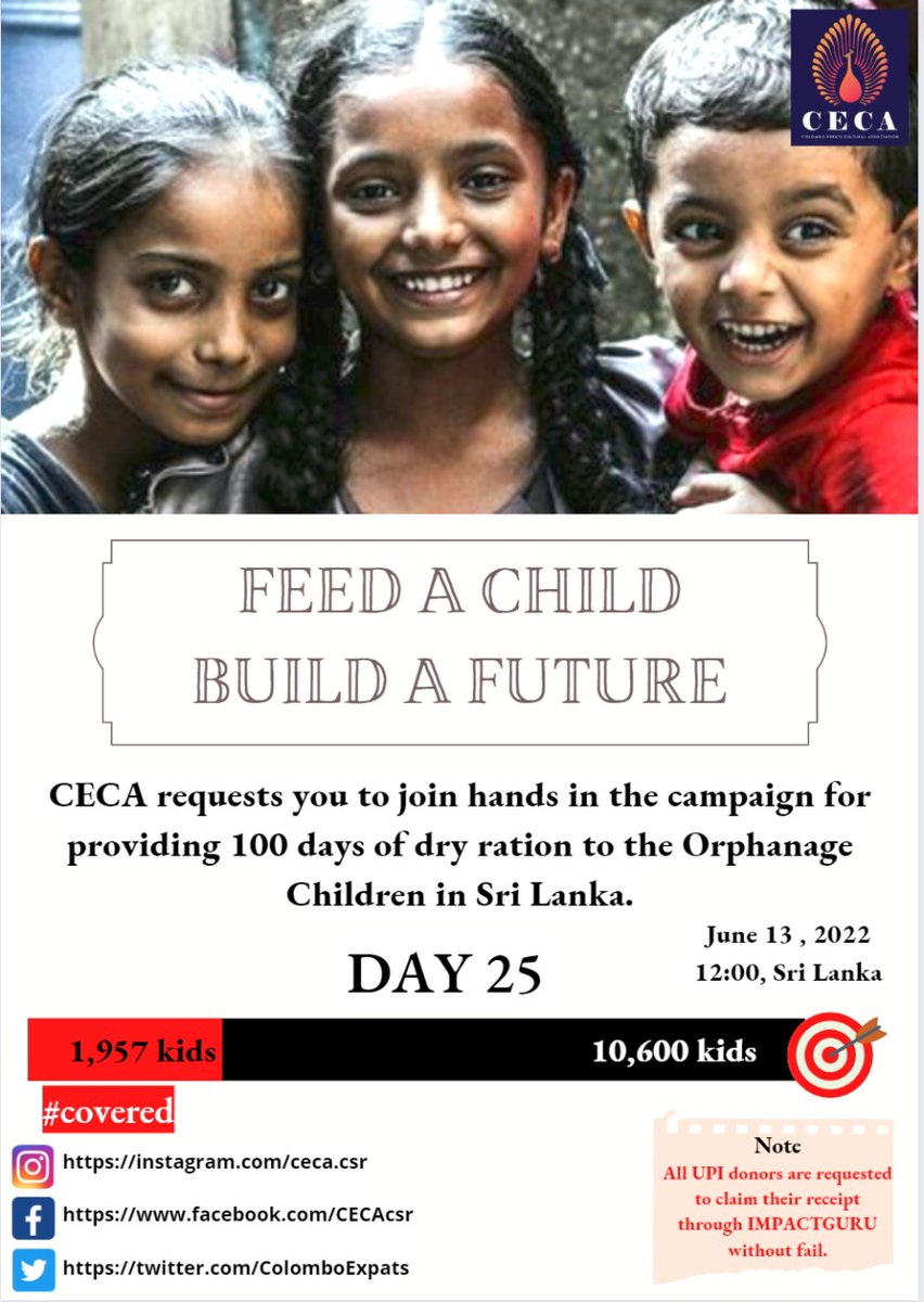 ColomboExpats's tweet photo. Please help: 
1.INR: https://t.co/Po8y4nhP1a 
2.USD: https://t.co/vj8RQlD5pR 
3.LKR: please check pinned post

#Fundraising #donate #share #orphanhome #helporphans  #NobleCause #SpreadPositivity #HeroesDoNotWearCapes  #Heartwarming #FeelGood #feedchildren 

@UNICEF @tatatrusts https://t.co/X3C0Sdnw9n