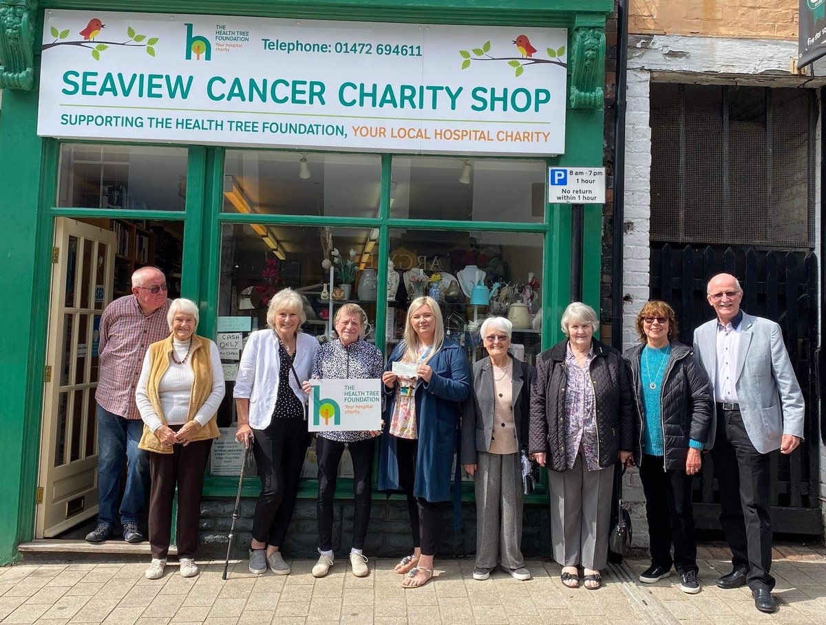 Thank you to the Sea View Cancer Charity Shop in Cleethorpes who have raised £20,000 for us. We will be putting it towards specialist equipment, which will help bowel cancer patients. You can read more on our website: healthtreefoundation.org.uk/your-achieveme…