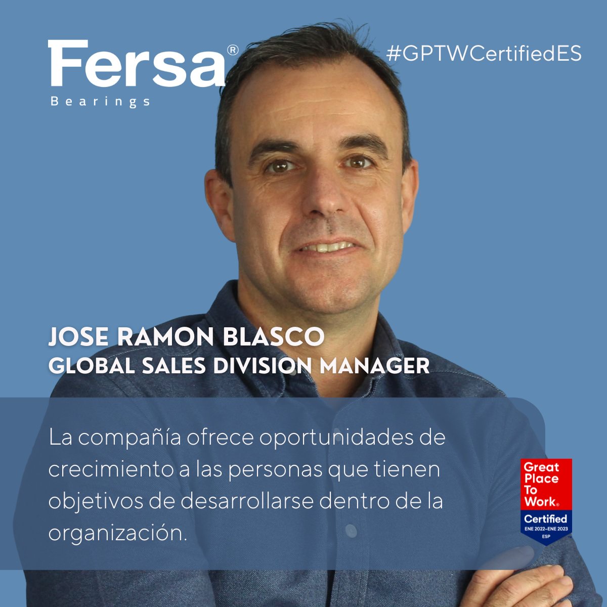 '#FERSA offers growth #opportunities to people who have development goals within the organization.'

🧐😏 Check out our opportunities 👉🏼 fersa.epreselec.com/Ofertas/Oferta…

#GPTWCertifiedES #FERSAStyle #InnovativeSpirit