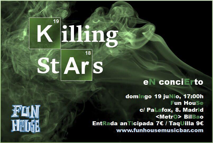 zetaproject70's tweet photo. Os esperamos Domingo 19 de Junio a las 17 de la tarde para un nuevo concierto de Killing Stars!! Animaros!!😊🎸🎸🎸🎸 https://t.co/LfKeHHA0JC