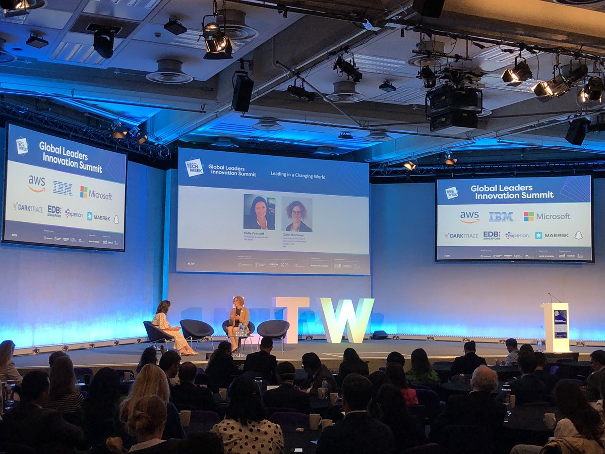 sesedward's tweet photo. ‘Talent is everywhere, opportunities are not’ Claire Mortimer from #IBM in discussion with Katie Prescott #LTW2020 IBM commits to help skill 30m people! https://t.co/eEQ2tyloHm