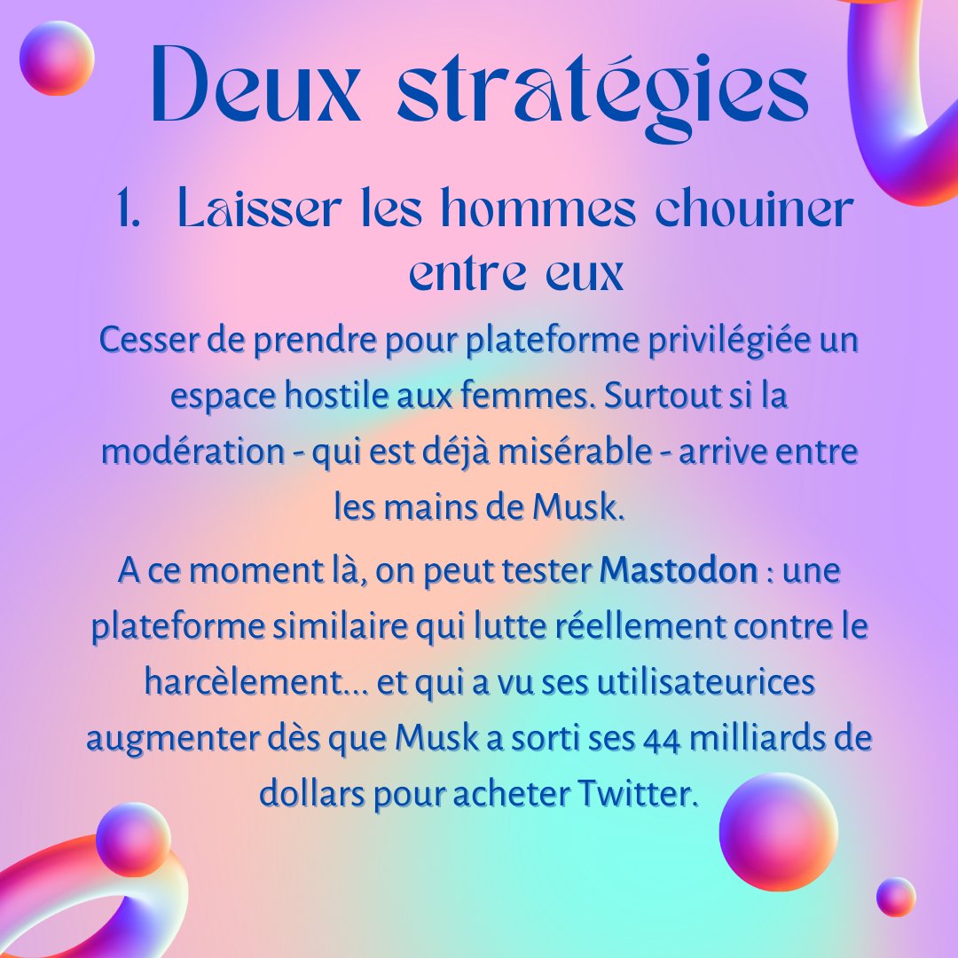 Ana_Sere's tweet photo. 2/2 : Quitter... ou alors, s'entourer d'allié·es et suivre @TaMereLaLutte ⭐️ https://t.co/fm9OyDiSCH