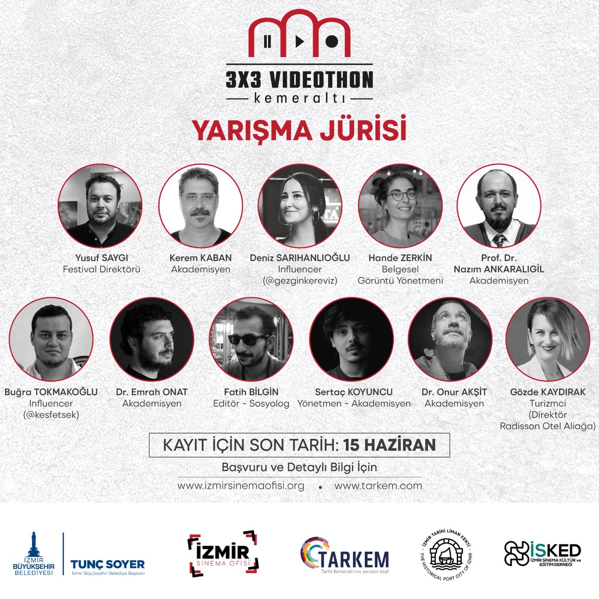 Kayıt için son tarih 15 Haziran! forms.gle/Fj8Bf4UBspobih…  #3x3videothonkemeraltı #kemeraltı #izmirsinemaofisi #tarihikemeraltı