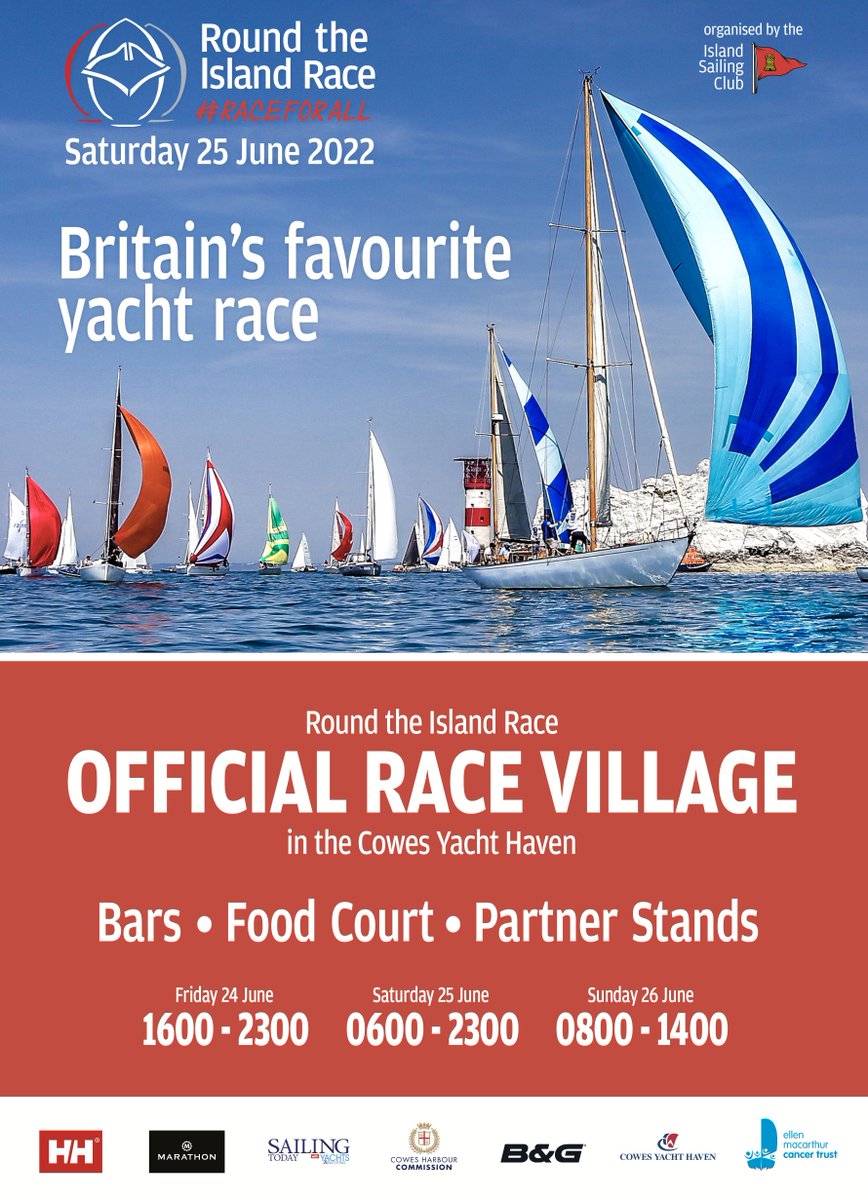 RoundtheIsland's tweet image. Official Race Village @CowesYachtHaven will be open from 4pm Fri 24 June. 
Two bars &amp;amp; a Food Court serving delicious food from the grill and paella + live bands on Fri &amp;amp; Sat night. 
Race Partner stands @marathonwatch @BandG_Sailing @HellyHansen @emctrust @ISC_Cowes 
@VisitIOW
