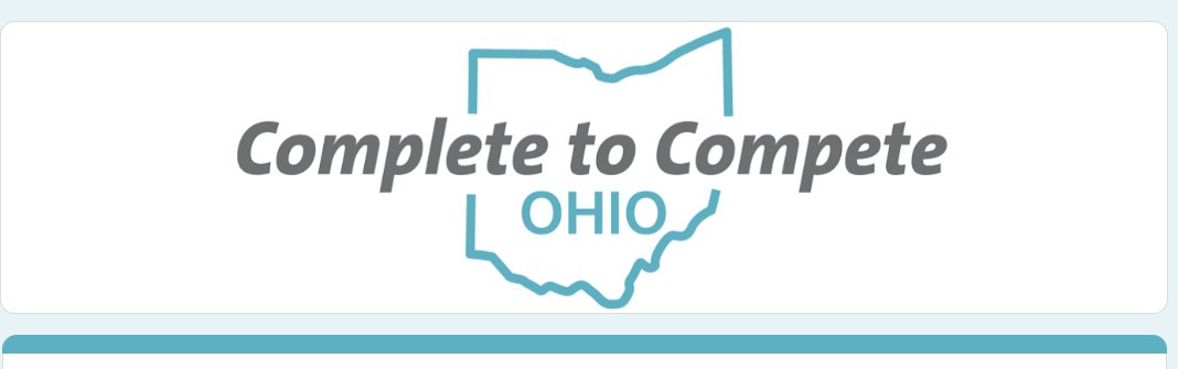 <a href="/OhioComplete/">Complete to Compete Ohio</a> attainment coalition - a statewide group of organizations dedicated to increasing educational attainment in #ohio - wants to learn how your #business promotes #workbasedlearning. Take the survey by June 15: ow.ly/CLWR50Ju7k2 #education #workforce