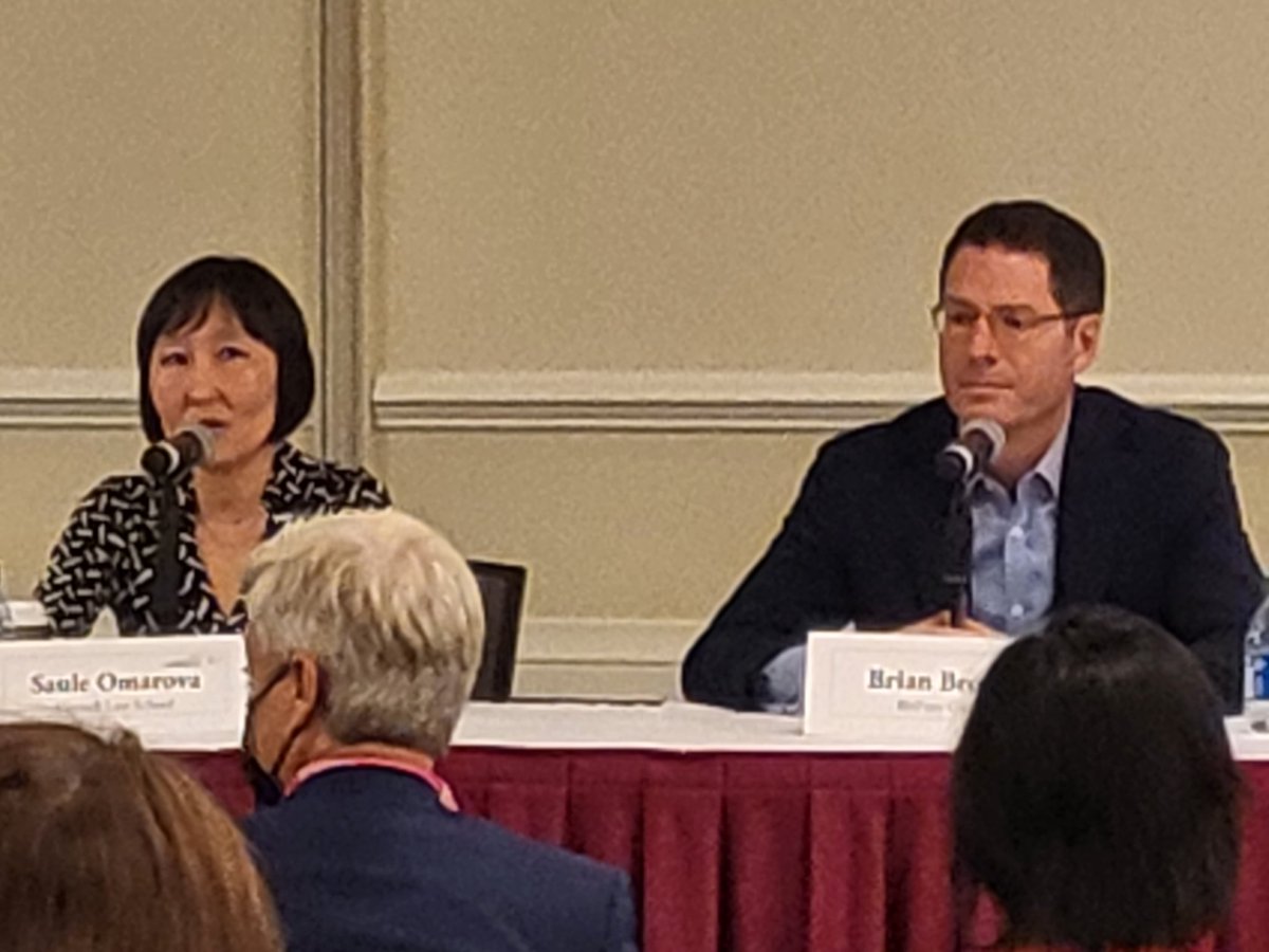 FinanceWatchOrg's tweet photo. Two sides of the crypto coin: pitchman Brian Brooks and Saule Omarova, who just warned that an #AmazonCoin could replace or subvert the US dollar. #JustEconomy https://t.co/iuoeXLu2g2