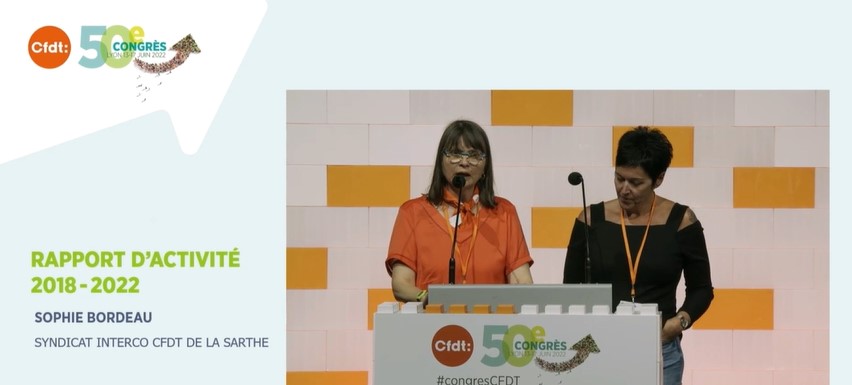 interco_cfdt's tweet image. C’est au tour du #syndicat #Interco 72 de s’exprimer à la tribune du #congresCFDT  @interco_cfdt  @CFDT