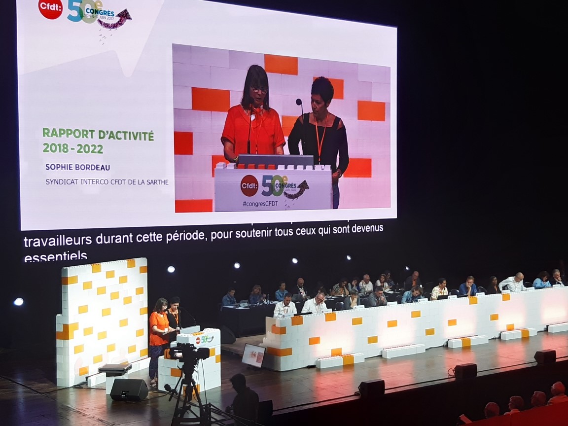 interco_cfdt's tweet image. C’est au tour du #syndicat #Interco 72 de s’exprimer à la tribune du #congresCFDT  @interco_cfdt  @CFDT
