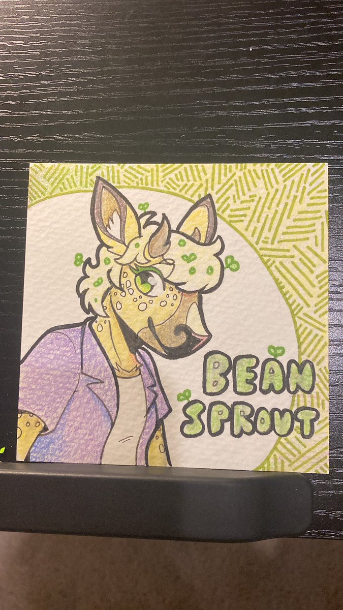 dearbeansprout's tweet photo. It’s been a while since I’ve done traditional work - this was a fun little warmup! Color pencils are hard to work with though 😭 #furryart https://t.co/nok66oP2ph