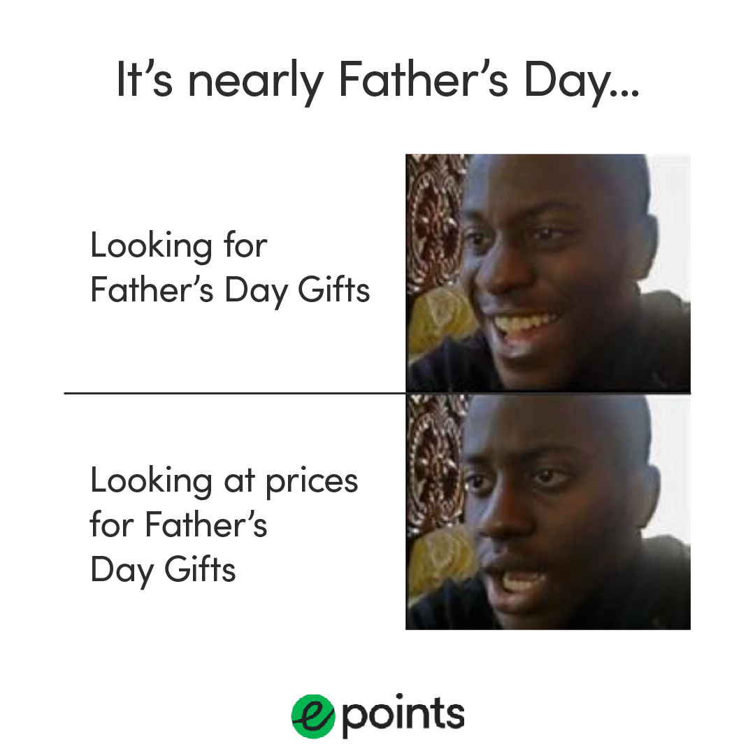 epointsUK's tweet photo. Father's Day is fast approaching! 👨‍👧‍👦

If you want to find the perfect gift at the perfect price, why not browse Epoints and get up to 20% cashback. From gift cards to gift beers we've got you covered. 

Visit https://t.co/k09M6NPI5Q now.

#fathersday #gifts #cashback https://t.co/DWVwyQWs06