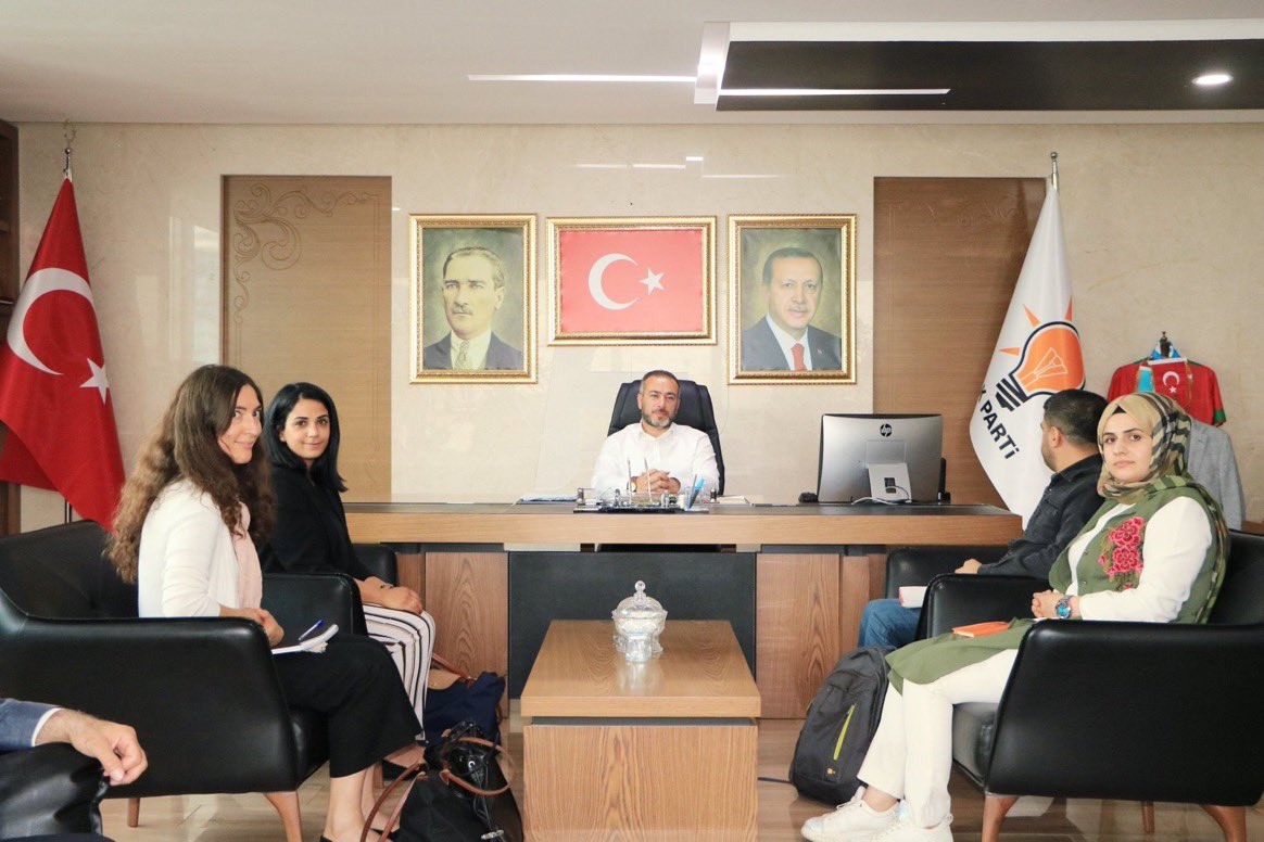 ftmbcrr's tweet photo. Kanada Büyükelçiliğinden 
Sayın Fatma Ben Sayeh ve 
Fransa Büyükelçiliginden 
Sayın Alexia Jarrot, İl Başkanımız Sayın @mserifaydin’a ziyarette bulundular. https://t.co/trul39EK3M