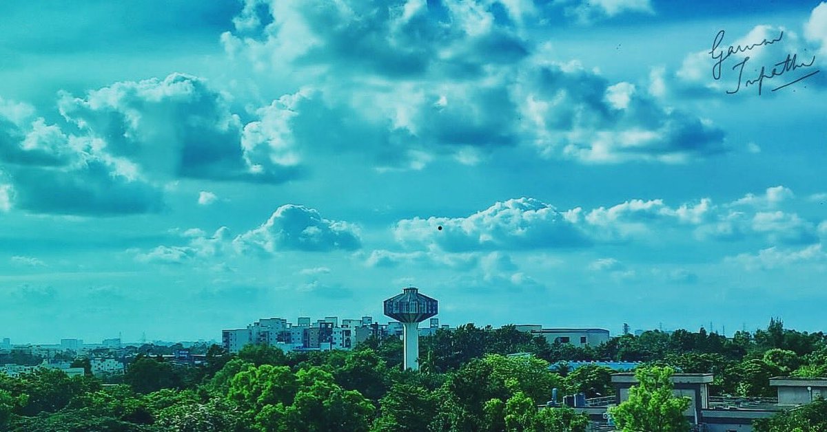 gauravmibm's tweet image. What a beautiful view, full of #inspiration 
These cottony clouds are probably #blockchained teaching us to stay calm and together saying again &amp;amp; again #walkingtogether makes miles into #winningsmiles 

#leadershipmatters 
#natureateacher 
#viewfromoffice 
#infosyscrescent 
#wfo