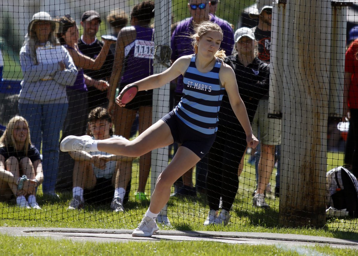 SMHTrack's tweet photo. This past weekend we had the pleasure of having 3 athletes compete in the NYS Federation track meet. Charlotte Pawli, Dillon Murphy, and Ruby Nowak all either PRed, tied a PR, or had a season best performance. Way to go Lancers! https://t.co/YmE5d5ZKAE
